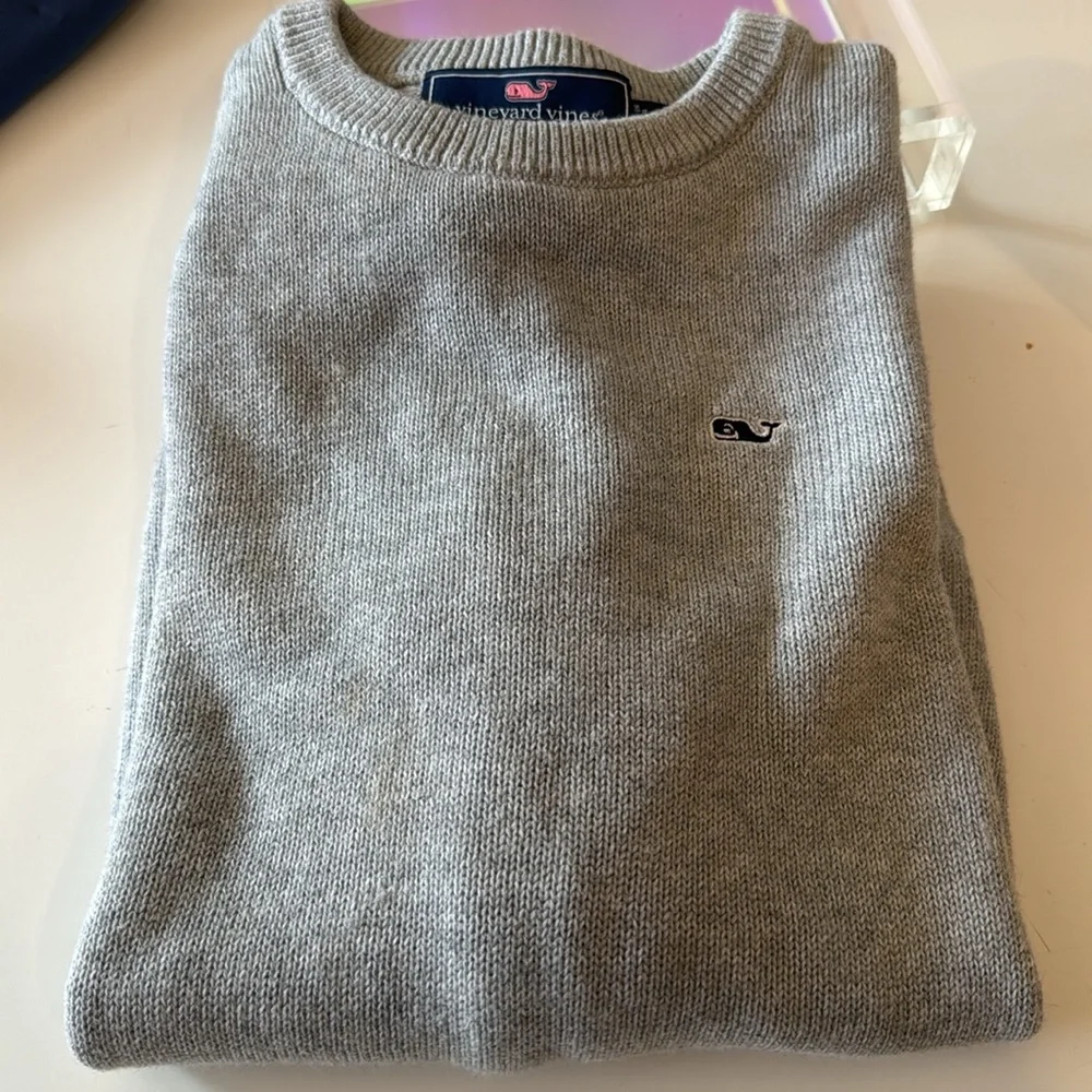 Vineyard Vines boys cotton sweater grey size small - Picture 5 of 6